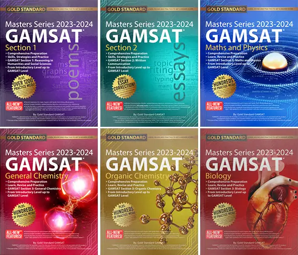 Gold Standard's new 2021 Masters Series GAMSAT preparation books