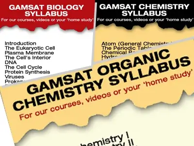 GAMSAT Section 3 Topics List